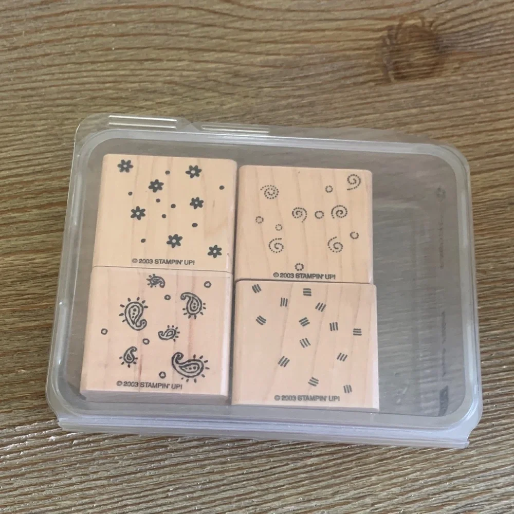 Stampin’ Up! Rubber Stamp Set Fresh Fillers Set of 4